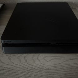 PS4 with two controllers