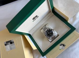 Silver luxury watch