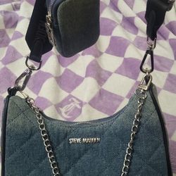 New With Tags Steve Madden Denim Purse