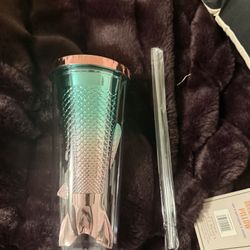 Beachcombers 12 oz Multicolor Mermaid Tail Tumbler