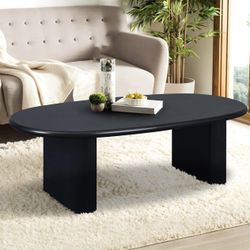 Coffee Table Minimalist Style Black 