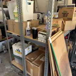 Metal and wood racks… 20 feet