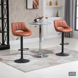 2 Bar Leather Stools!!!Brand New 