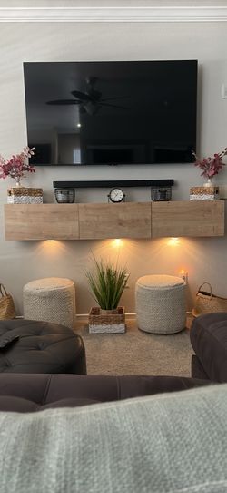 Fitzsimmons Wall Mounted Floating TV Stand for TV’s up to 85”