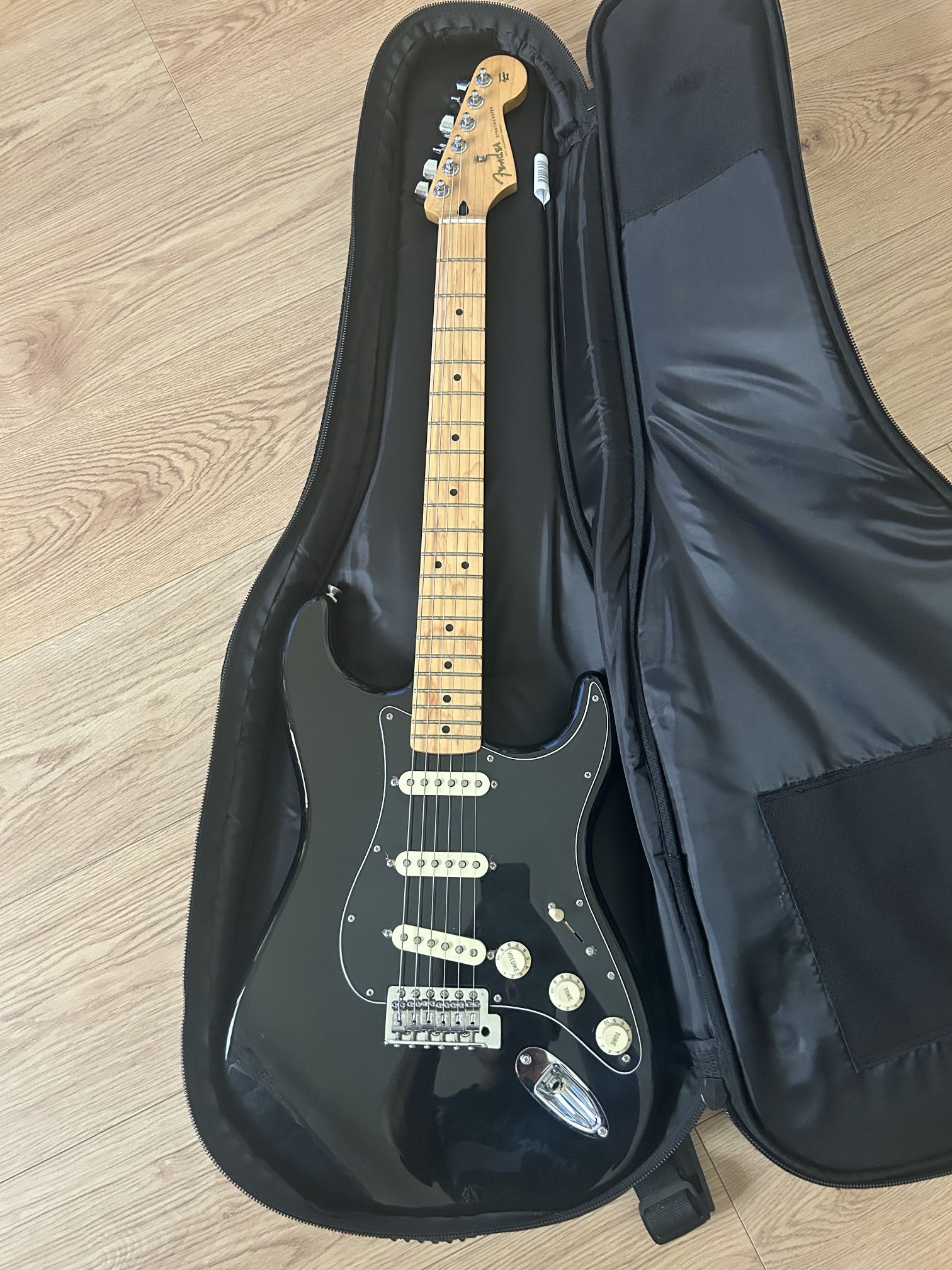 Fender Standard Stratocaster Black Solid Body Electric Guitar