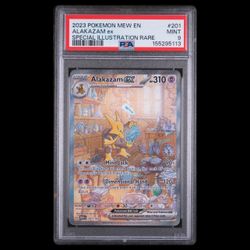 2023 Pokemon MEW EN 151 #201 Alakazam ex Special Illustration Rare PSA 9