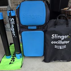 Slinger Tennis Ball Machine With Oscillator