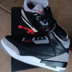 Jordan 3 Black Cement ( 2024 ) ( Size 8.5 Mens ) $170