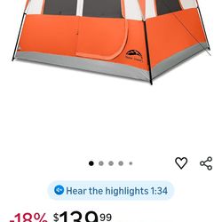 Nice 6 person tent with queen air mattress