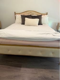 Queen Bed frame and Mattress