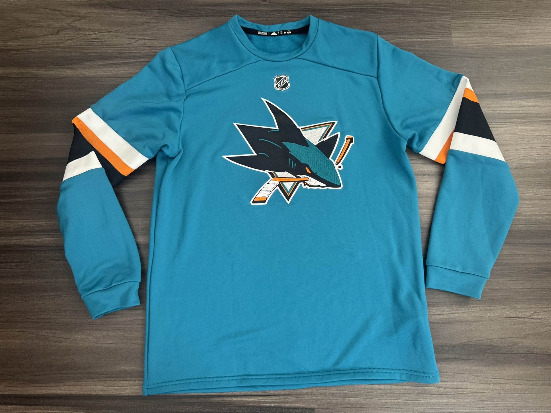 Adidas NHL San Jose Sharks Stitched Hockey Jersey Sweater Adult Size Medium 