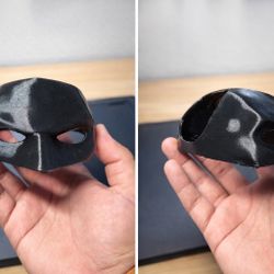 3D Printed Cat Batman Mask - Multiple Color Options 