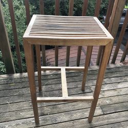 Tall Wood Table Or Stool/ Read Description And Look At The Pictures 