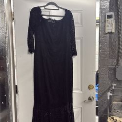 Cocktail dress lace material fishtail XL