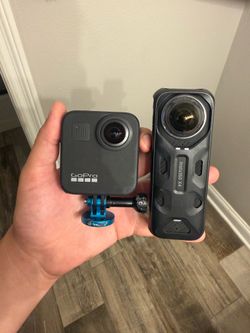 GoPro Max and Insta360 X4 360 Cameras