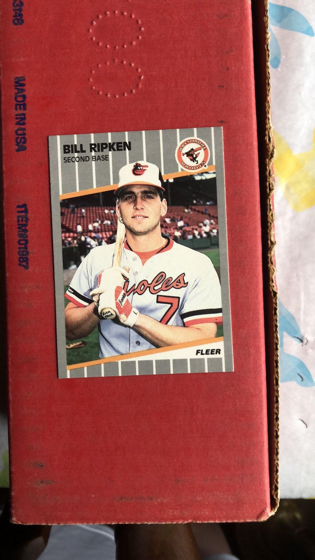 1989 Fleer Bill Ripken F*** Face Error Card