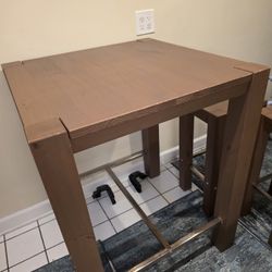 High Table With 2 Chairs