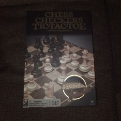 Chess, Checkers, And Tic-Tac-Toe All In One