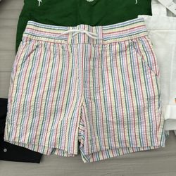 Janie and Jack Baby Rainbow Striped Seersucker Short 12-18mo