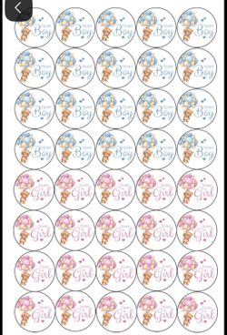 Gender Reveal, babyshower  Stickers