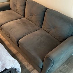 Free Blue Suede Couch