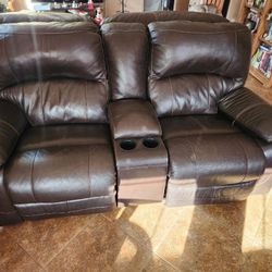 Leather remote Couches