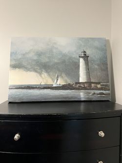 Beautiful lighthouse picture frame