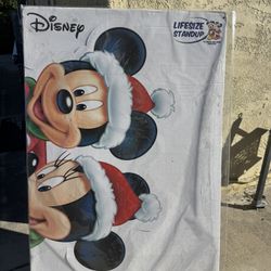 Life size Mickey & Minnie Mouse Christmas Standup