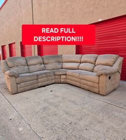 TLC Recliner Sectional Sofa