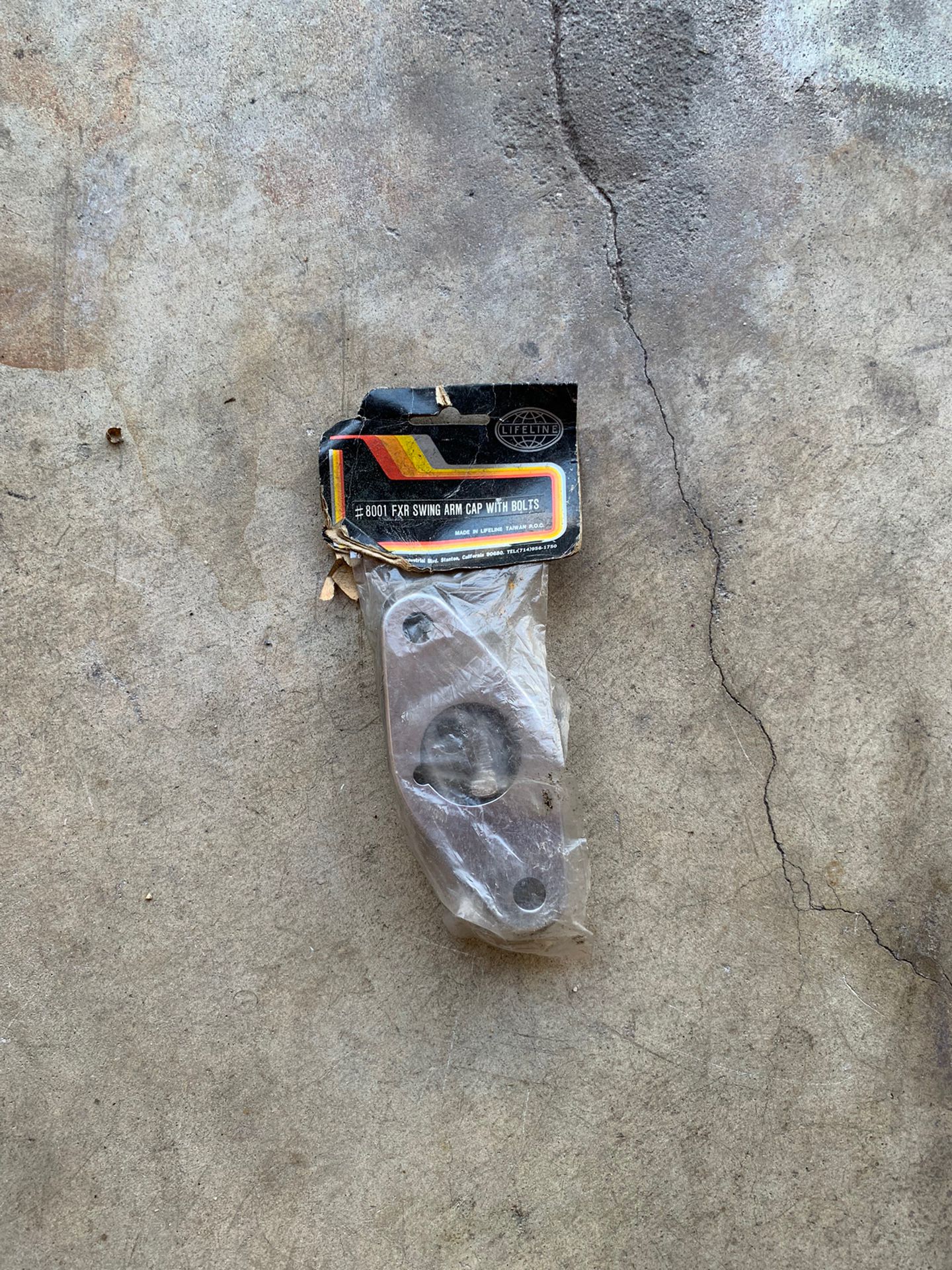 NOS Chrome FXR Swingarm Caps Harley Davidson