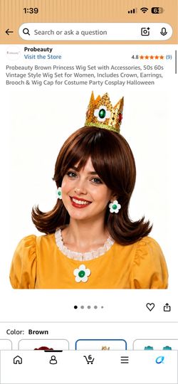 Probeauty Brown Princess Wig Set
