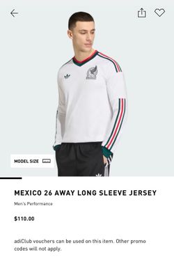 Mexico White Long Sleeve Jersey Adidas XL