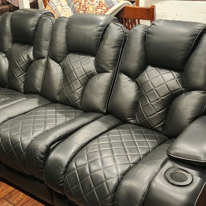 Leather Power Sofa & Loveseat