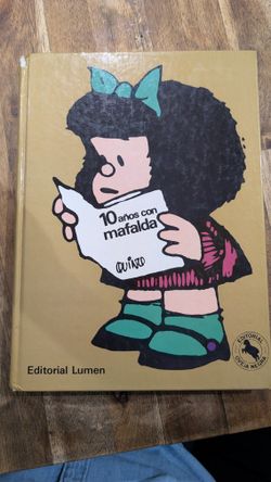 Vintage "10 Años con Mafalda" Hardcover Book by Quino (Spanish)