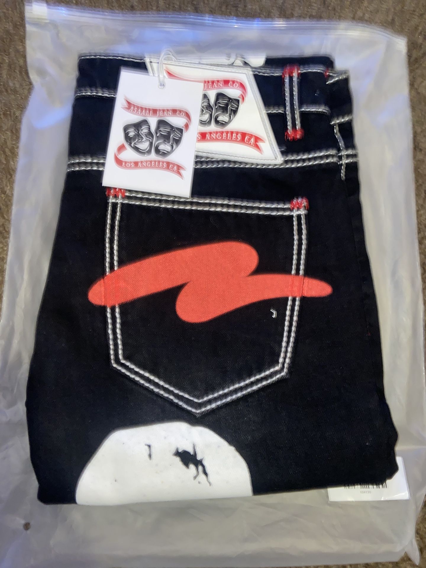 Asaali OG Black Cartel Denim Red - Size 32