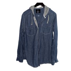i Jeans by Buffalo Hoodie Mens Blue Mazzi Size: L  