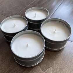 4 Peony Scented Candles 