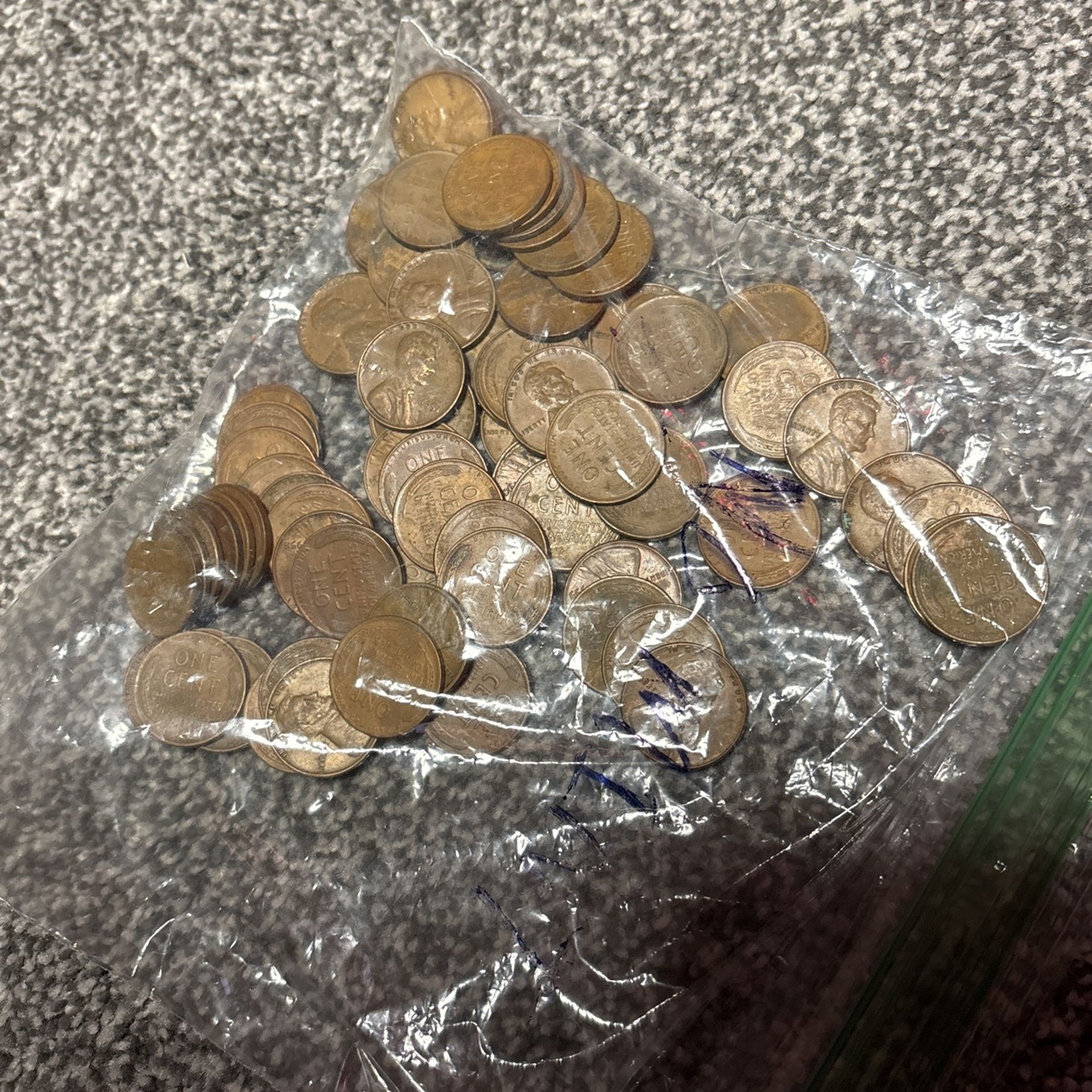 No Mint Mark 70-100 Pennies From Years 1(contact info removed) Error Coins