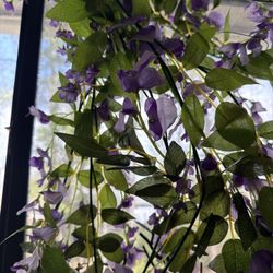 Faux Wisteria Garland