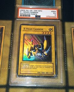 Yugioh X- Head Cannon PSA 5