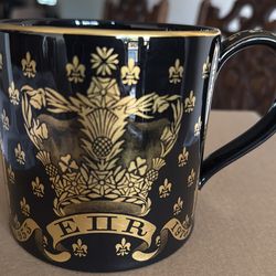 Queen Elizabeth II 25th Coronation Mug