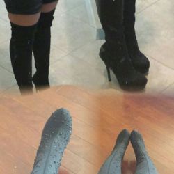 High heel boots