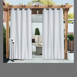 2 Panels Outdoor Curtains