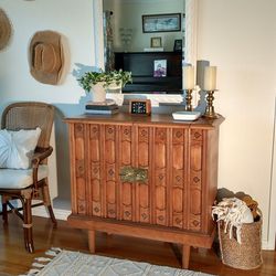 Console Table, Entry Credenza, Restored (See Description For Details)