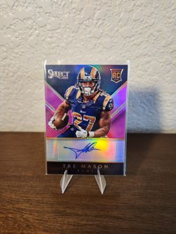 2014 Panini Pink Prizm Tre Mason Autograph,  /75, St. Louis Rams