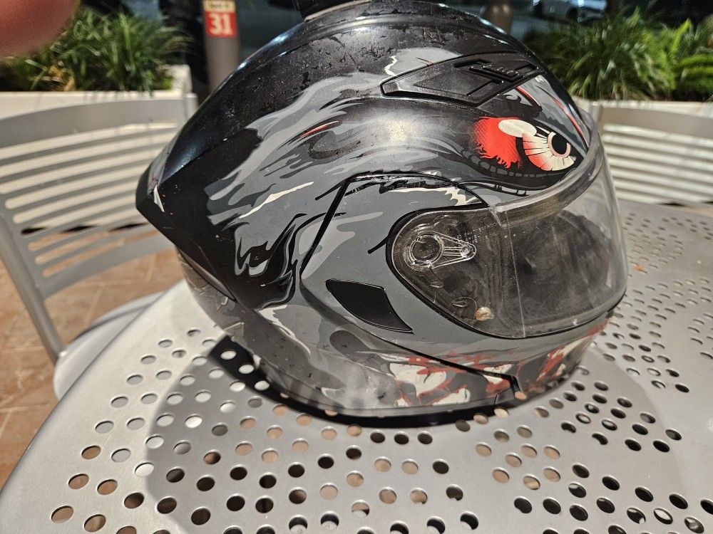 Custom Wolf Helmet