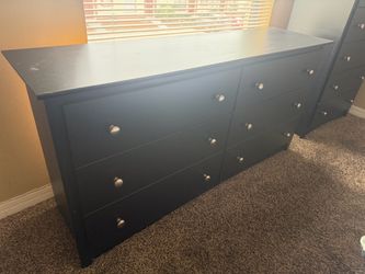 2-Piece Black Bedroom Dresser Set – $25
