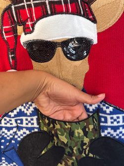 Jolly Sweaters Reindeer Ugly Christmas Sweater