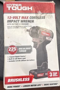 Hyper tough 12-VOLT MAX CORDLESS IMPACT WRENCH