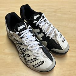 Asics Gel Sensei Women's Size 9 Athletic Shoe Two Tone Black And White B253Y